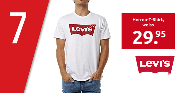 LEVI'S Herren-T-Shirt, weiss