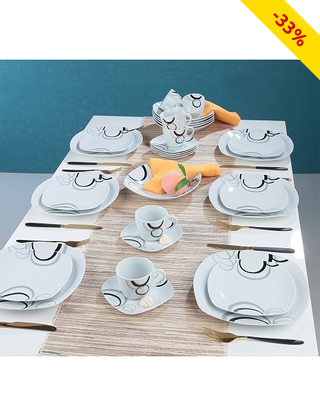 Tafelservice «Scala», 30-teilig, für 6 Personen