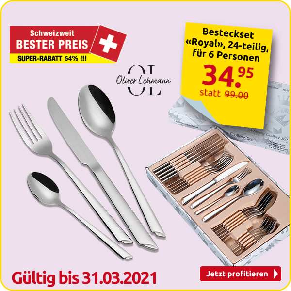 Besteckset «Royal», 24-teilig, für 6 Personen