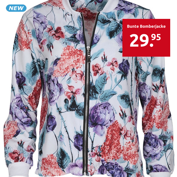 Bunte Bomberjacke