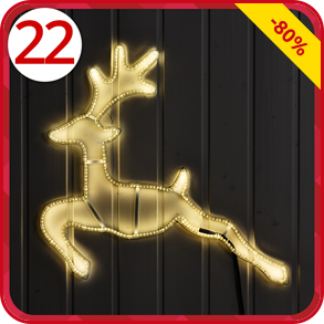 Leuchtendes Rentier mit Halo-Effekt