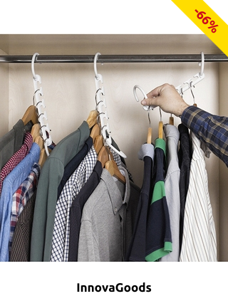 InnovaGoods Magische, platzsparende Kleiderbügel, 8 Stück