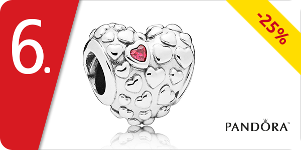 Pandora Schmuckstück «Heart Mom», Silber