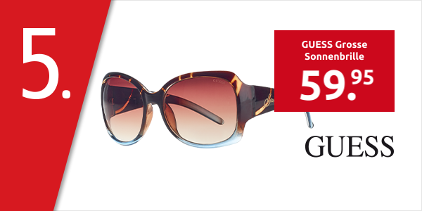 GUESS Grosse Sonnenbrille, blau/braun