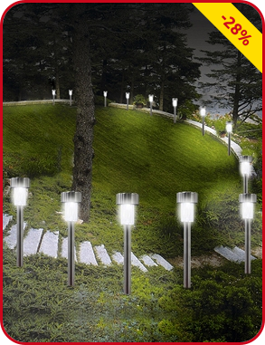 Solarlampen-Sticks, 24 Stück