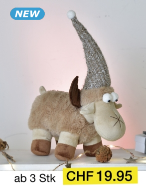 Kuschelig weiches Rentier, L 25 cm