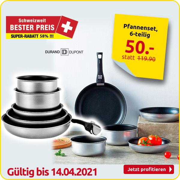 Durant Dupont Pfannenset, 6-teilig