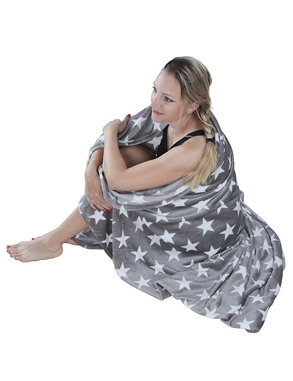 Fleecedecke «Stars», 150 x 200 cm