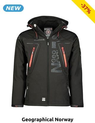 GEOGRAPHICAL NORWAY EXPEDITION Herrenjacke «Techno», Softshell, schwarz