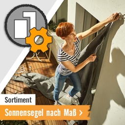 Sonnensegel nach Maß im Onlineshop