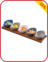 Apero Set Blattform, 6-teilig