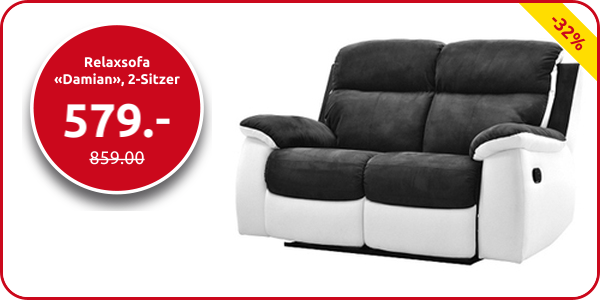 Relaxsofa «Damian», 2-Sitzer