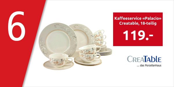 Kaffeeservice «Palacio» Creatable, 18-teilig