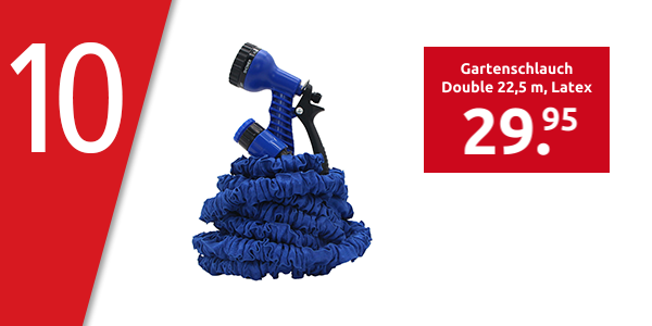 Gartenschlauch Double 22,5 m, Latex