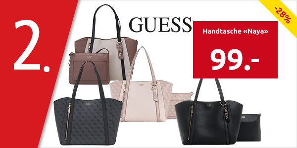 GUESS Handtasche «Naya», schwarz