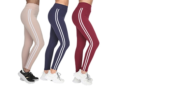 Stretch-Hose mit Seitenstreifen