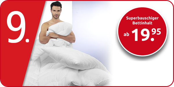 Superbauschiger Bettinhalt mit Mikrofaser-Bezug