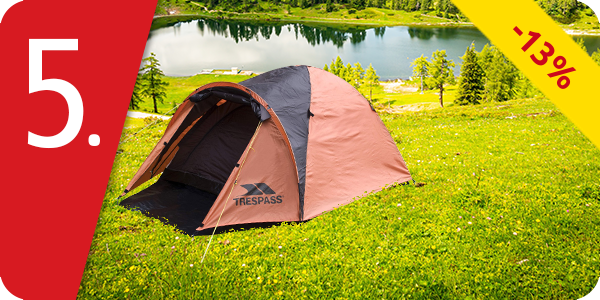 Zelt Trespass für 2 Personen, 150 x 205 x H 115 cm