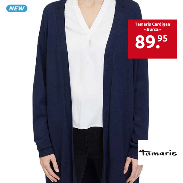 Tamaris Cardigan «Bursa», schwarz