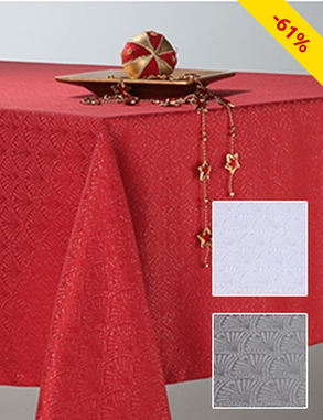 Tischdecke «Lena», 140 x 350 cm, rot
