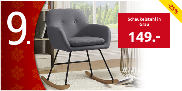 Schaukelstuhl in Grau