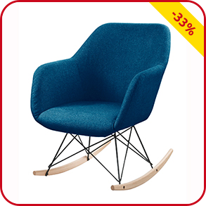 Schaukelstuhl, türkis