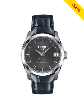 Damenuhr «Couturier Powermatic 80», anthrazit