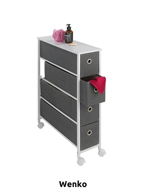 Wenko Badkommode «Easy», 79 x 58 x 20 cm, anthrazit