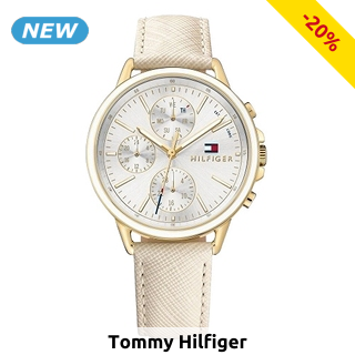 TOMMY HILFIGER Damenuhr «Carly», goldfarben