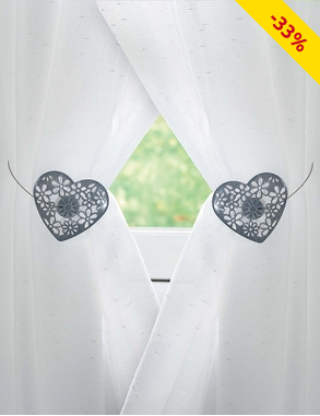 Raffhalter «Herz», 2 Stück