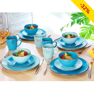 Kombiservice «Blue» für 4 Personen, 16-teilig