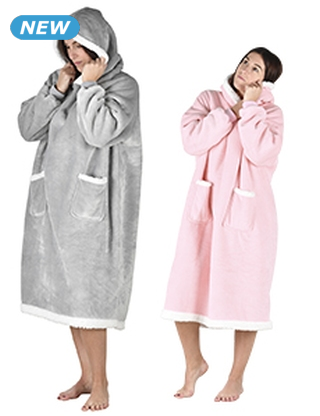 Oversize-Pullover, grau