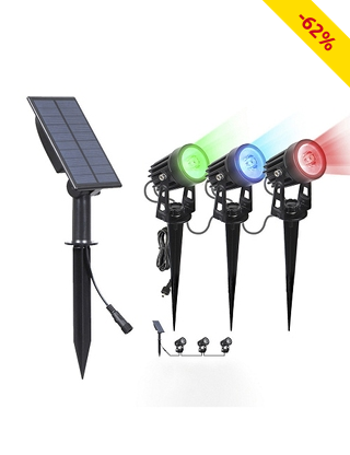 Solarprojektor «Alaska, 3 Stück, LED RGB