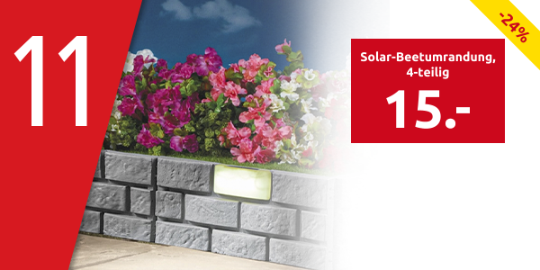 Solar-Beetumrandung, 4-teilig