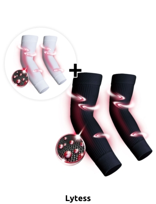 Lytes, Ärmel im 2er-Pack, weiss/schwarz