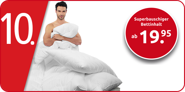 Superbauschiger Bettinhalt mit Mikrofaser-Bezug