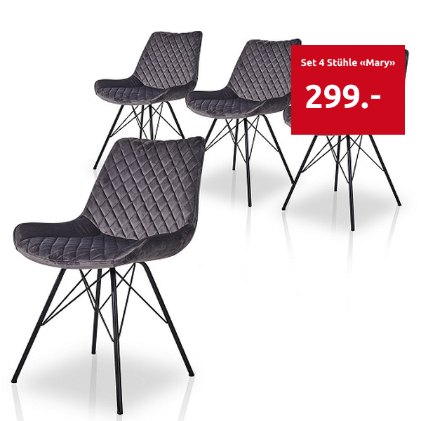 Set 4 Stühle «Mary»