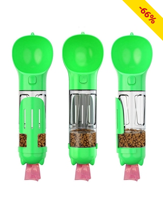 Trinkflasche für Hunde «Pet Bottle», 4-in-1