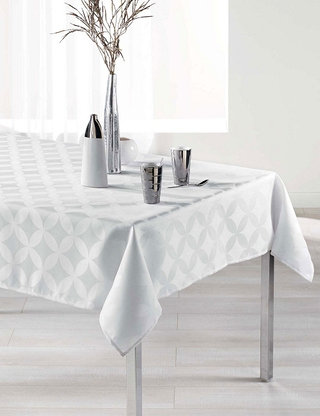 Tischdecke «Tivolina», 140 x 300 cm, weiss