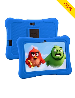 Kinder-Tablet «Pritom K7», Android 10, blau, 16 Go, RAM 1 Go