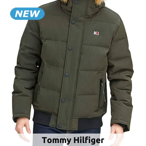 TOMMY HILFIGER Herrenjacke gesteppt, khaki