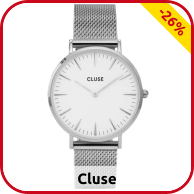 Damenuhr Cluse «La Bohème Mesh» Silver
