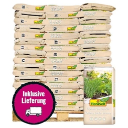 Gartenerde FloraSelf Nature Urbano mit Mykorrhiza & Pflanzenkohle 51x40 L (= 2,04 m³) Palette inkl. Lieferung