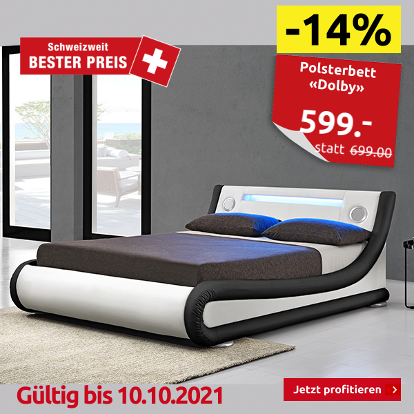 Polsterbett «Dolby», 180 x 200 cm