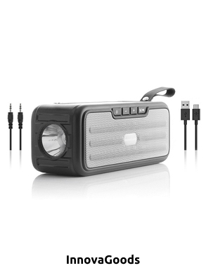 InnovaGoods Kabelloses Solar-Radio mit Taschenlampe