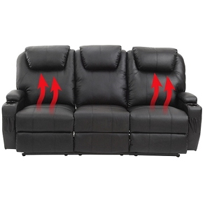 Elektrisches 3er-Sofa mit Wärme- und Massagefunktion