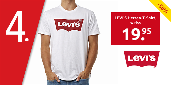 LEVI'S Herren-T-Shirt, weiss