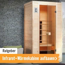 Ratgeber: Infrarot-Wärmekabine aufbauen