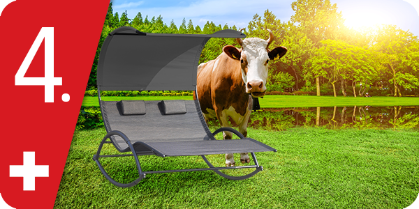 Chaise à bascule «Jolly», gris