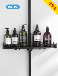 Badezimmerablage, ausziehbar, L32-48xB12xH8 cm